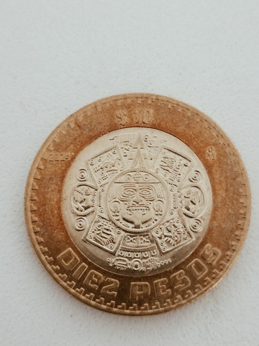 Moneda De $10.00 Año 2024 C/er Frente Al Aguila Tiene Alas
