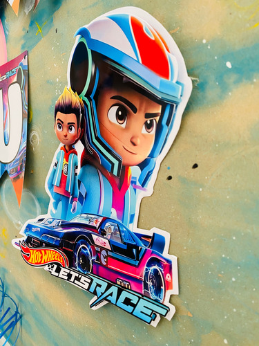 Kit Combo Decoracion Cumpleaños Hot Wheels Banderin Marvez
