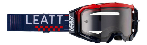 Leatt Goggle Velocity 5.5 Adulto (rojo/azul Con Lente Gris C