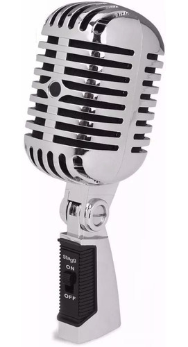 Imagen 3 de 5 de Microfono Vintage Stagg Sdmp40cr Vintage 50s T/shure