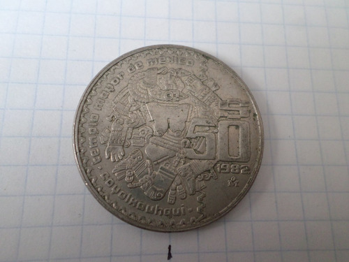 Error 50 Pesos 1982 Anverso Girado 220 Grados Interesante