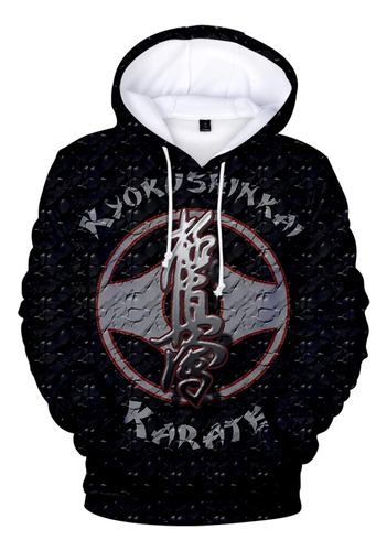 Sudadera Con Capucha Kyokushin Karate Estampada En 3d