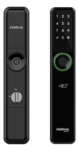 Fechadura Smart De Embutir Intelbras IFR 7001 cor preto sem maçaneta