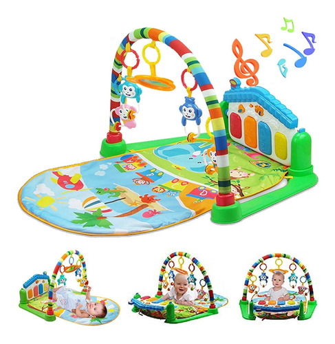 Baby Gym Jungle Musical Play Mats Para Piso, Patear Y T...