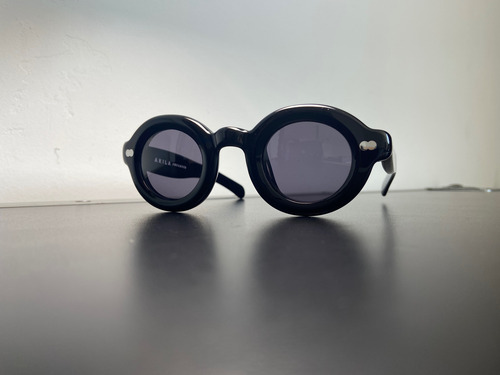Akila Kaya Inflated Lentes De Sol 100% Original Redondos Azul Oscuro Negro Negro (Usado)