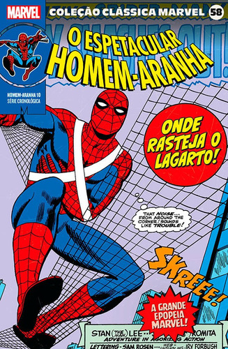 Coleção Clássica Marvel Vol. 58 - Homem-aranha 10, De John Romita Sr. Editora Panini, Capa Mole Em Português