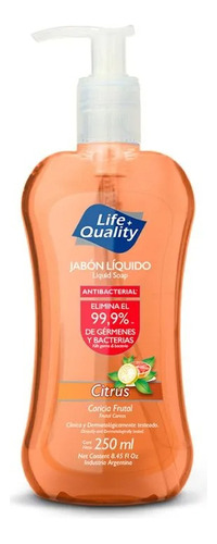 Life Quality Jabón Líquido Antibacterial Citrus 250ml