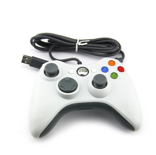 Imagen 1 de 8 de Joystick Mando Para Microsoft Xbox 360 Cable Pc Windows Zonatech Tribunales