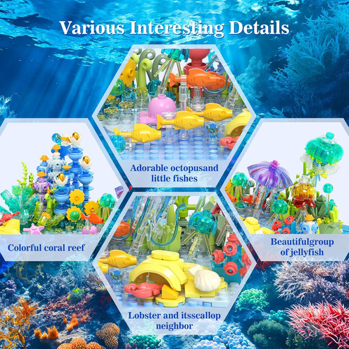 Bloques De Construcción Para Peceras, Modelo De Acuario, Rom