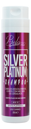 4x Salão Shampoo Profissional Silver Platinum Belapro 300 Ml