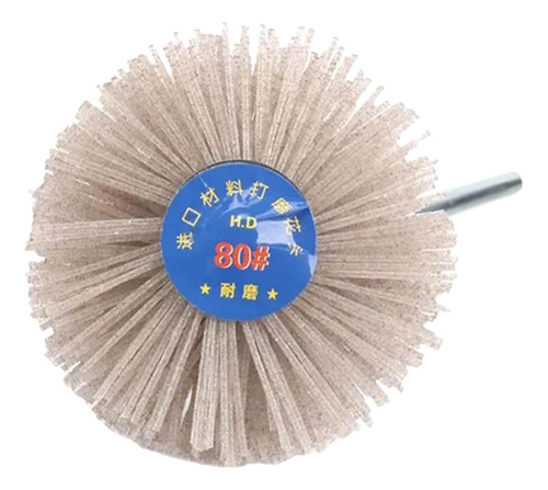 Cepillo De Rueda De Nailon Para Pulir, Cabezal De Grano 80