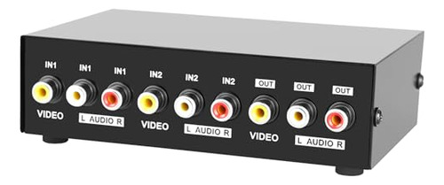 Switch Av Rca 2 En 1 Para Consolas Y Dvd - Pack