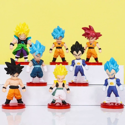 Dragon Ball Juguetes Mini Colección 16 Piezas 7 Cm Goku Etc