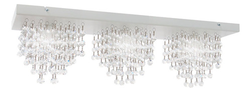 Aplique Plafon Deco Techo Lluvia Cairel 3 Luces Led Blanco