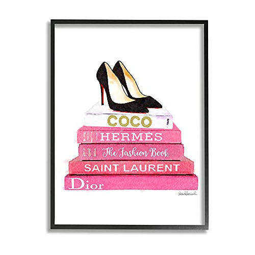 Arte Enmarcado Textura Glam   Books Black Pump Hells Ov...