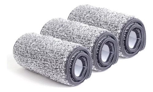 Imagen 3 de 9 de Set X 3 Repuesto Paño De Microfibra Mopa Plana Fly Mop
