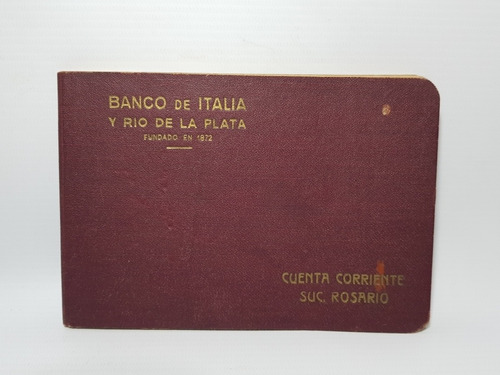 Banco Italia Y Río De La Plata Antigua Libreta Mag 56832