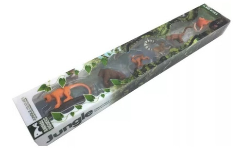 Imagen 6 de 7 de Juguete Figuras De Animales De La Selva X6 Monos