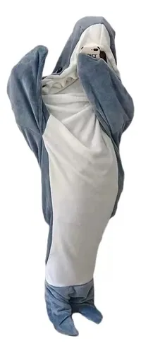 Pijama De Una Sola Pieza, De Felpa Suave Como Un Tiburón, Su