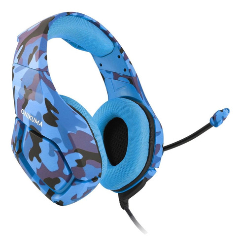 Fone de ouvido gamer Onikuma K1-B navy blue
