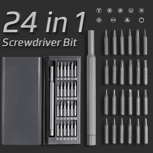 Kit 24 En 1 Atornilladores Precision Aleación Profesional