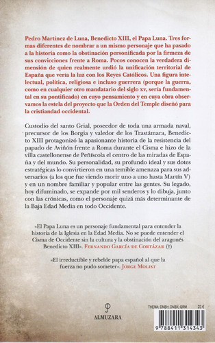 Benedicto XIII: No aplica, de Más, Javier. Serie 1, vol. 1. Editorial Almuzara, tapa pasta blanda, edición 1 en español, 2023