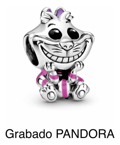 Charm Gato Alicia Compatible Marca Pandora,plata