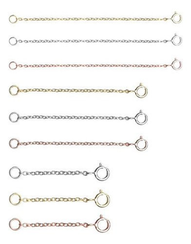 . 9x Extensor De Cadena Tobillera Extensión De Pulsera De