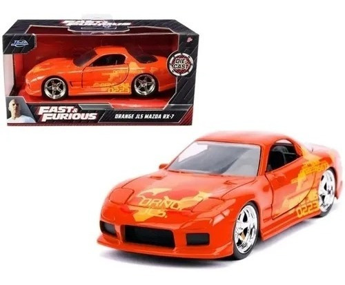 Jada - Fast & Furious | Orange 1993 Jls Mazda Rx-7 Esc 1:32
