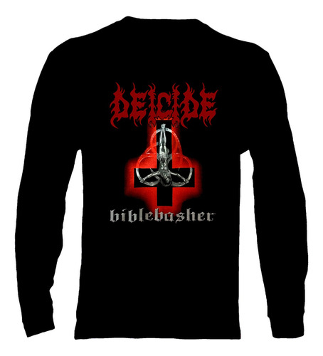 Polera Manga Larga Deicide - Ver 22 - Bible Basher