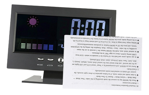 Temperatura Digital Lcd Colorida Multifuncional Para Interio