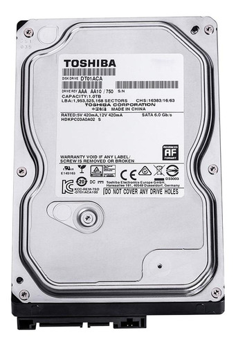 Disco Duro Interno Toshiba Dt01aca100 1tb