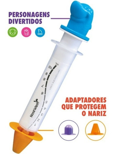 Seringa Lavagem Nasal Bico Anatomico Bichinho Infantil Agpme