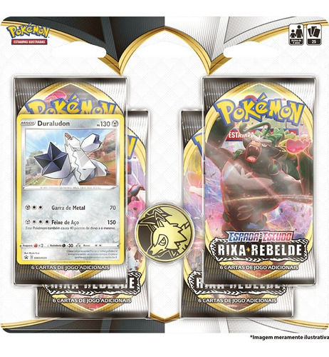 Imagem 1 de 1 de Card Game Pokémon Tcg Blister Rixa Rebelde Duraludon