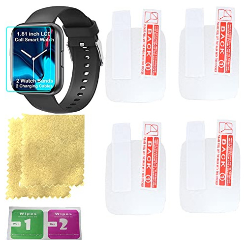 Set 4 Protectores De Smartwatch De 1.8 