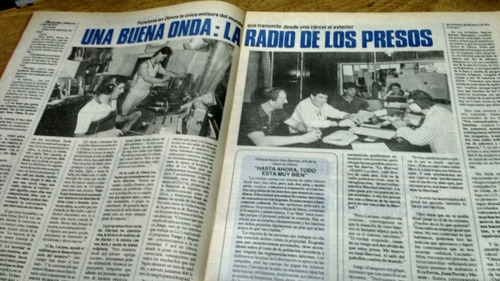 Revista Clarin N° 15484 Radio De Los Presos Olmos  Año 1989