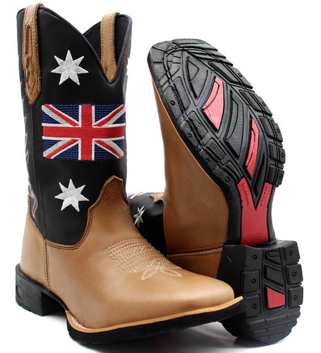 Imagem 3 de 3 de Bota Country Botina Masculina Cano Longo Moda Texana Oferta