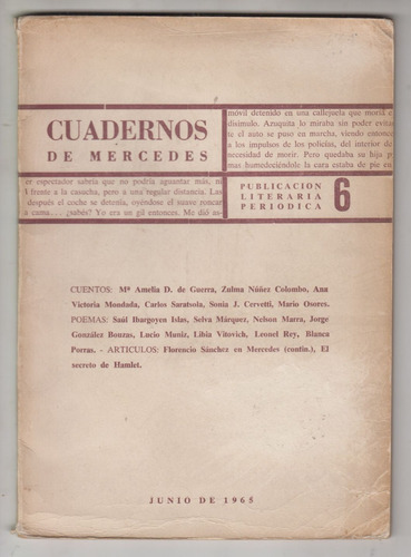 1965 Cuadernos De Mercedes 6 Selva Marquez Blanca Porras Etc