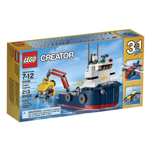 Lego Creator Ocean Explorer Science Toy 31045 3 Em 1!