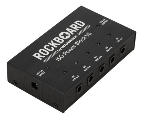 Fuente De Poder Rockboard Iso Power Block V6 - 6 Pedales