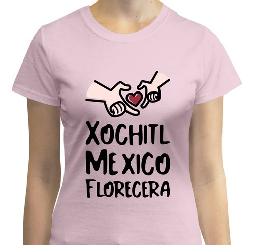 Playera Xóchitl Gálvez  Mexico Florecera  Manos Y Corazón
