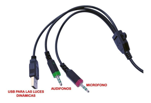 Imagen 4 de 5 de Auriculares Con Microfono Bkt H91 Usb / Plug 3.5mm Headset