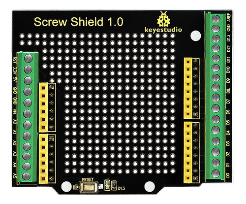 Parafuso Keystudio Proto Shield para Arduino R3, Proto Shie