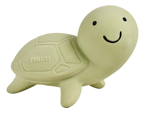 Tikiri Toys Ocean Buddies - Sonajero De Goma Natural (verde)