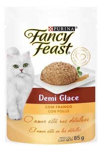 Purina Fancy Feast Demi Glace Pollo 85g Caja X 15und