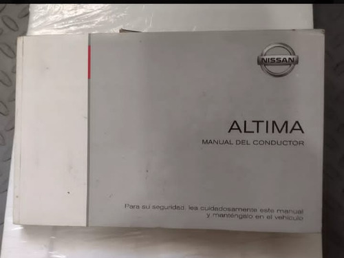 Manual Del Conductor Nissan Altima 2009 Original Usado Garan