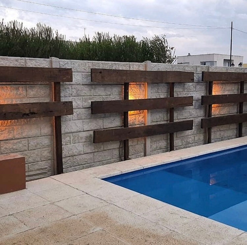 Imagen 4 de 9 de Cerco Hormigon Premoldeado Pared Tapial Muro Division Placas