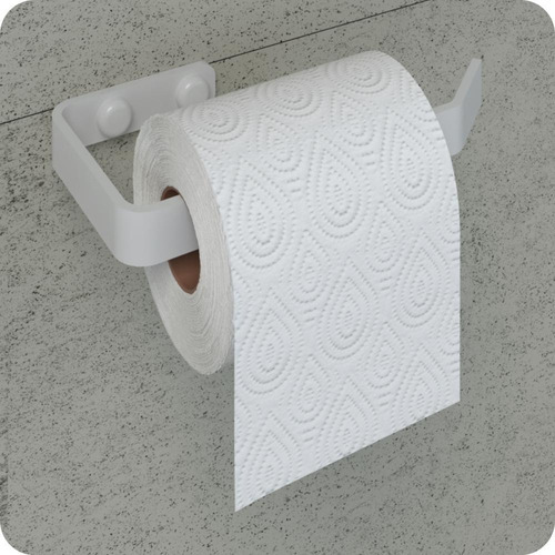 Suporte De Parede Porta Papel Higiênico Branco