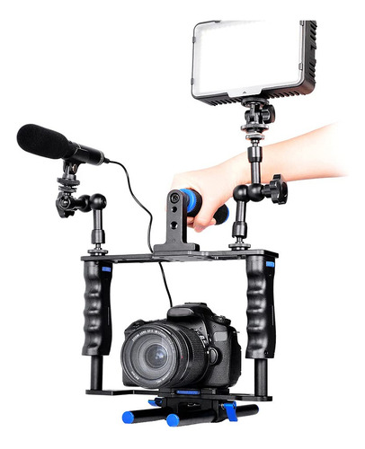 Jaula De Video Cámara Metal Kit Estabilizador Dslr Modelo 1/ Color