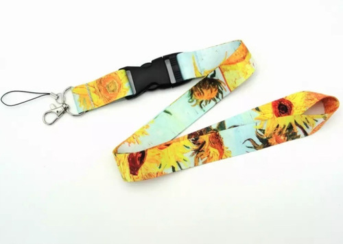 Llavero Lanyard Porta Credencial 58x2,5cm: Práctico/duradero